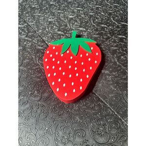 Strawberry Shaped Red Wooden Home Decor